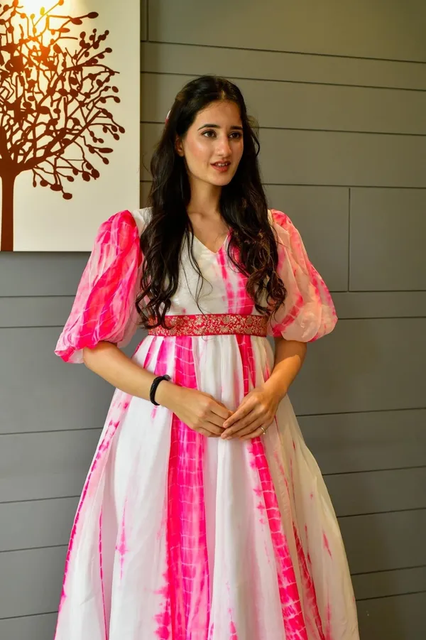 FOXDX_Pink_Women_Printed_Flared_Kurta