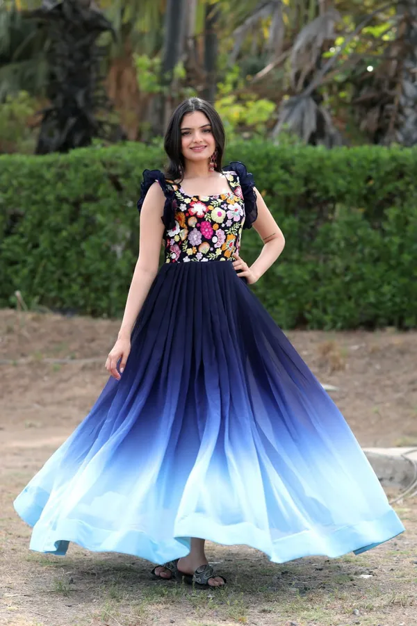 FOXDX_Dark_Blue_Women_Embroidered_Anarkali_Gown_Kurta