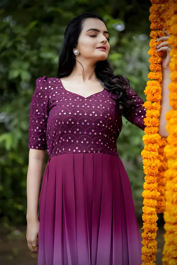 FOXDX_Purple_&_Pink_Women_Embellished_Anarkali_Gown_Kurta