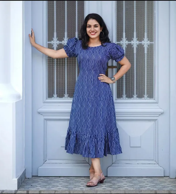 Blue_Women_A-line_Dress