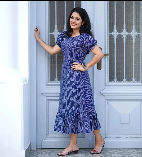 Blue_Women_A-line_Dress