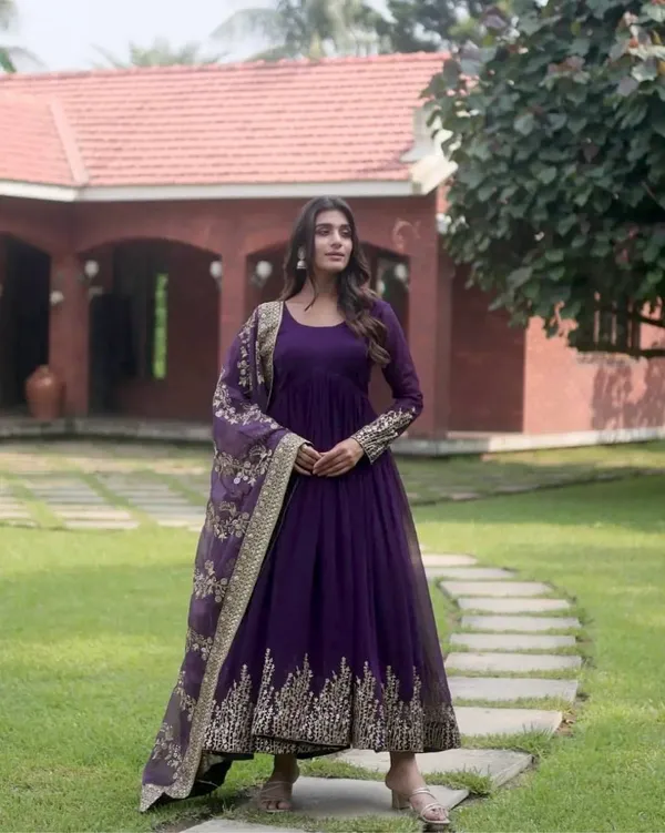 FOXDX_Women_Georgette_Kurta_Pant_Dupatta_Set