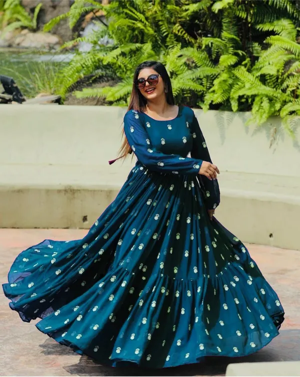 FOXDX_Multicolor_Women_Printed_Flared_Kurta