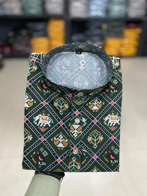 Trendy_Digital_Printed_Kurta_Men'S_Magic_Fabric_Only_Kurta
