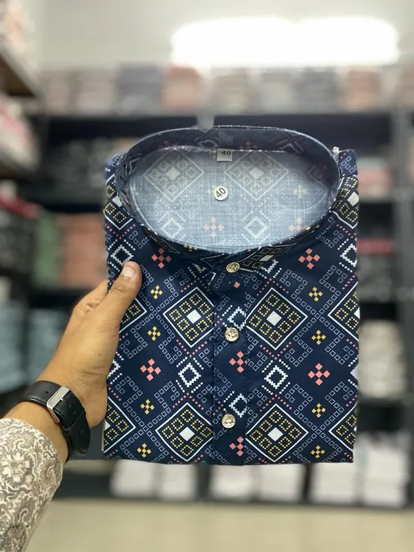 Trendy_Digital_Printed_Kurta_Men'S_Magic_Fabric_Only_Kurta