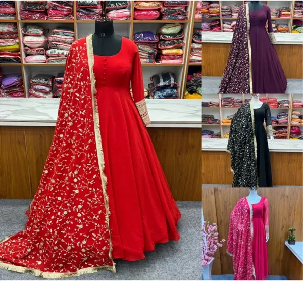 FOXDX_Multicolor_Women_Kurta_Pant_Dupatta_Set
