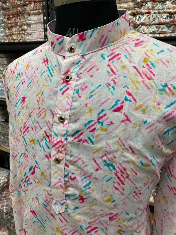Trendy_Digital_Printed_Kurta_Men'S_Magic_Fabric_Only_Kurta