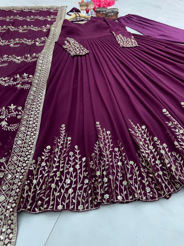 FOXDX_Women_Georgette_Kurta_Pant_Dupatta_Set