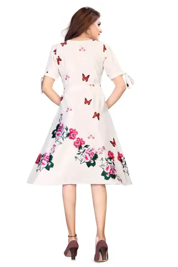 FOXDX_White_Women_Satin_Fit_And_Flare_Dress