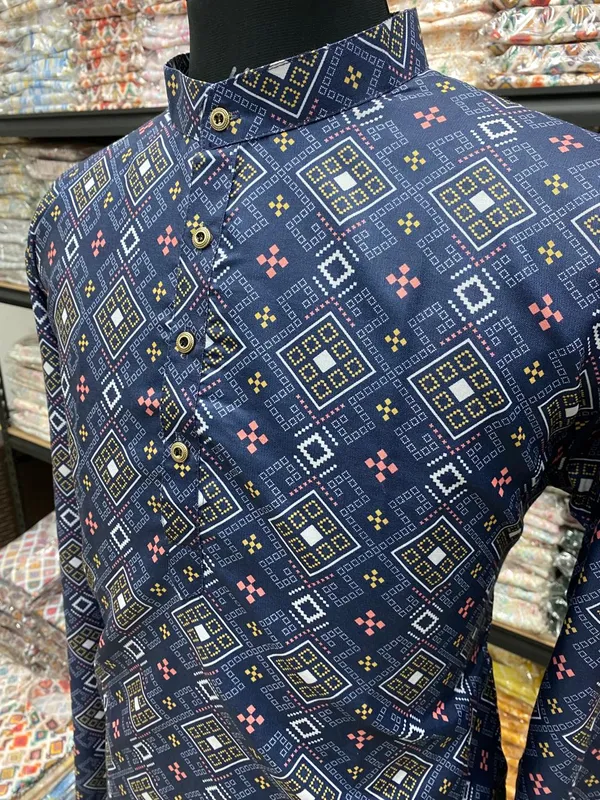 Trendy_Digital_Printed_Kurta_Men'S_Magic_Fabric_Only_Kurta