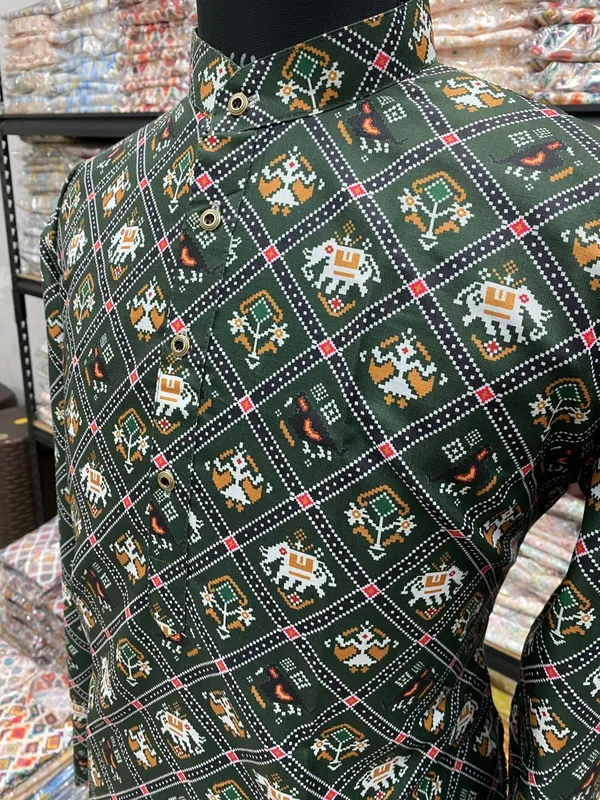 Trendy_Digital_Printed_Kurta_Men'S_Magic_Fabric_Only_Kurta