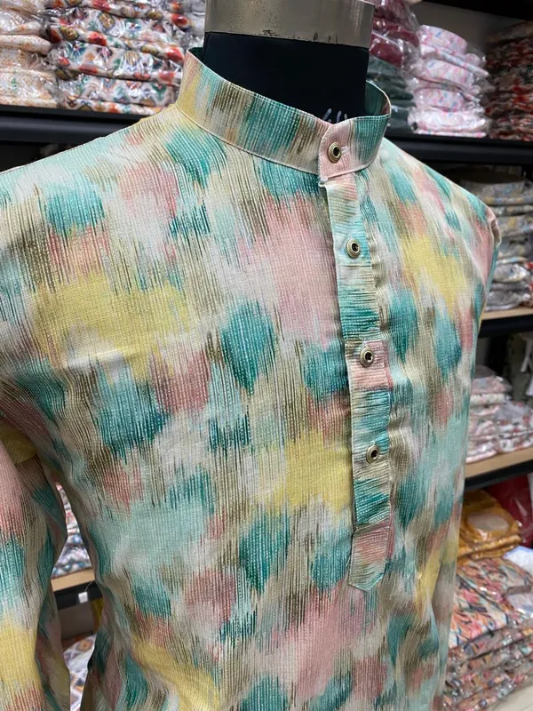 Trendy_Digital_Printed_Kurta_Men'S_Magic_Fabric_Only_Kurta