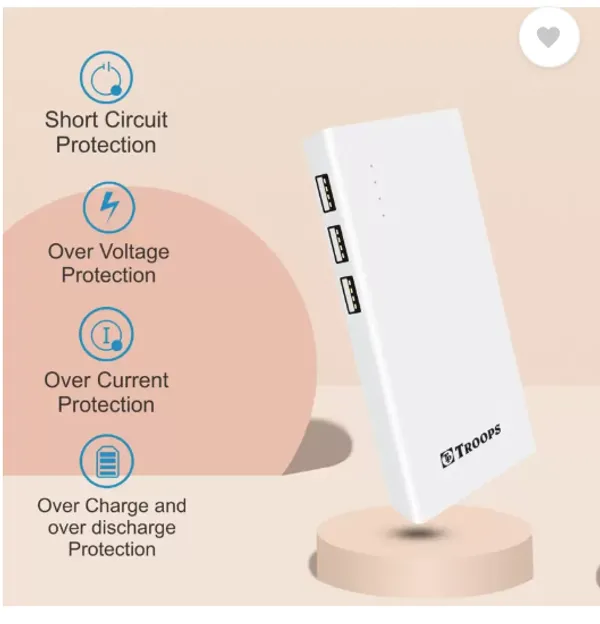 TROOPS_White_Power_Bank_For_Mobiles_With_11400_mAh_Lithium-ion.