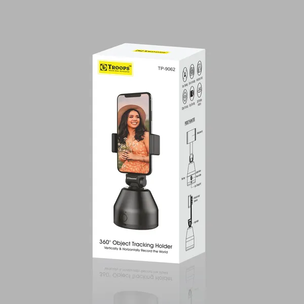 TROOPS_Black_Aluminium_Video_Camera_&_Mobile_&_DSLR/SLR_Camera_&_Point_&_Shoot_Camera_Tripod_Stand