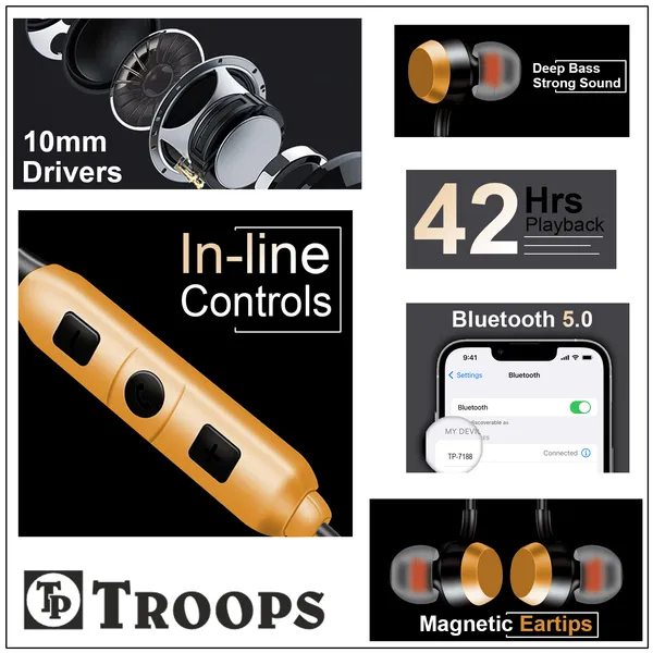 TROOPS_In-Ear_Bluetooth_5.0_Neckband_with_Mic,_Neckband,30Hrs_Playtime,_Bluetooth_&_Wired_Headset__(Gold,_In_the_Ear)