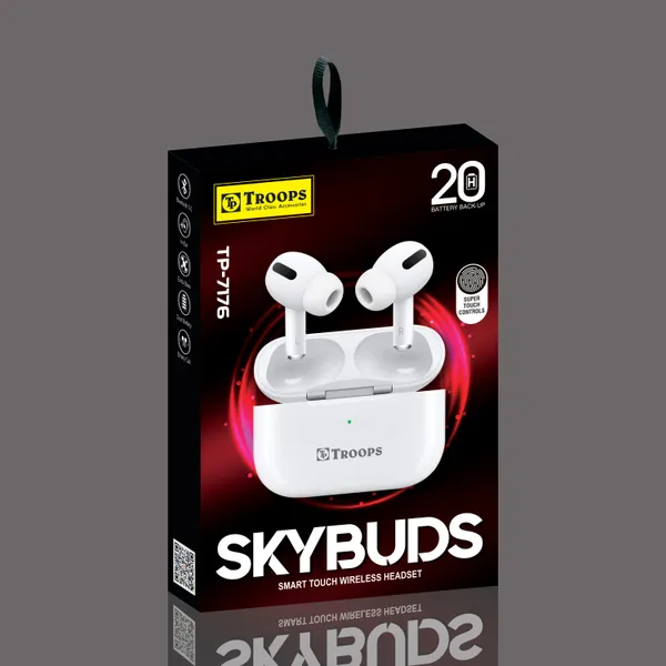 TP_TROOPS_TWS_Earbuds_with_Bluetooth_5.0_+_EDR_Sable_Connection,Smart_Touch_Control,_IPX4_Rated_SweatProof,_Stereo_Sound,_Upto_20_Hours_Playback,_Noise_Isolation