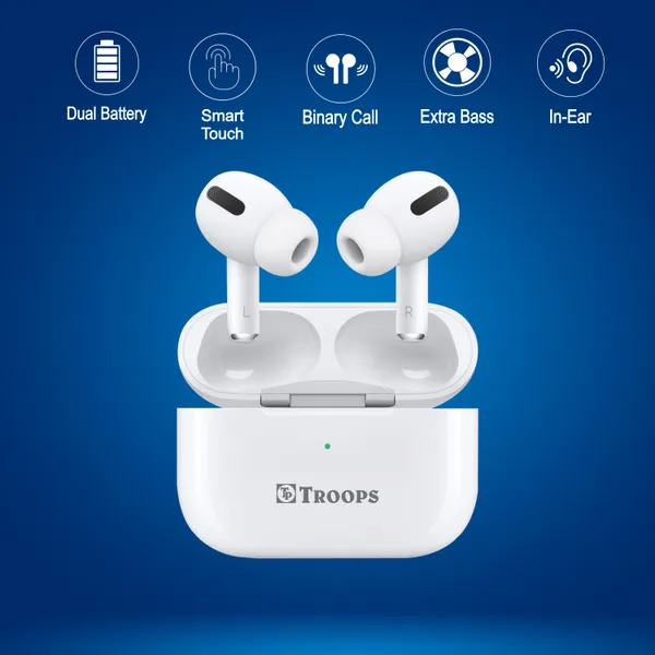 TP_TROOPS_TWS_Earbuds_with_Bluetooth_5.0_+_EDR_Sable_Connection,Smart_Touch_Control,_IPX4_Rated_SweatProof,_Stereo_Sound,_Upto_20_Hours_Playback,_Noise_Isolation