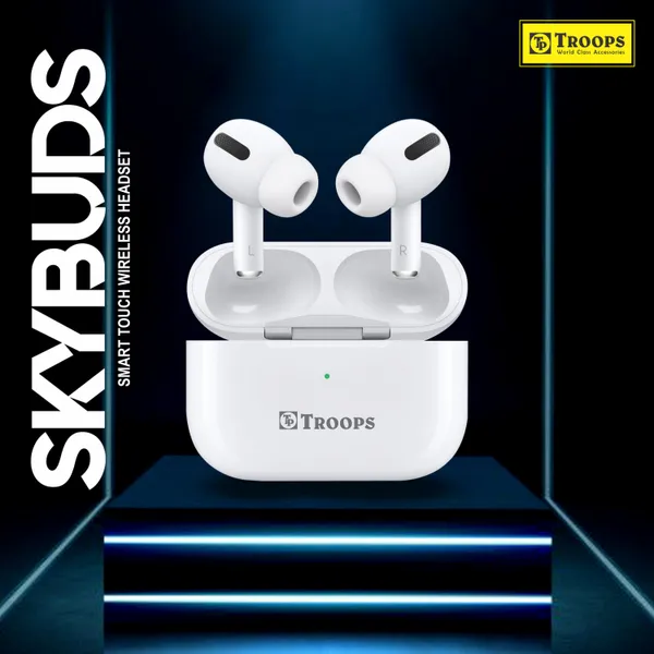 TP_TROOPS_TWS_Earbuds_with_Bluetooth_5.0_+_EDR_Sable_Connection,Smart_Touch_Control,_IPX4_Rated_SweatProof,_Stereo_Sound,_Upto_20_Hours_Playback,_Noise_Isolation