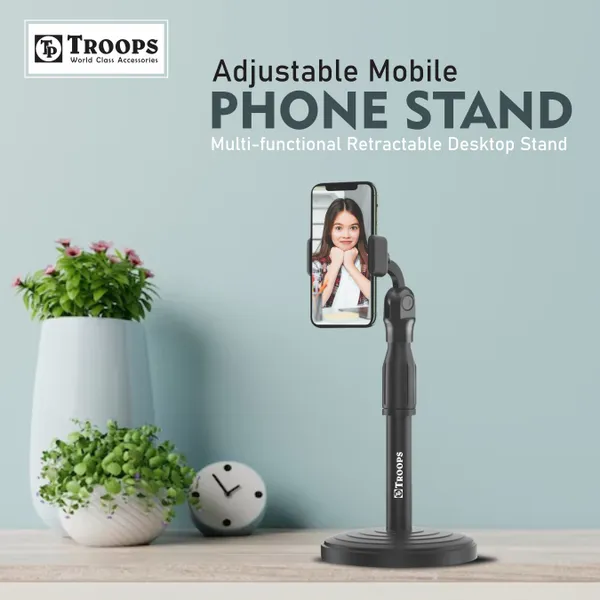 TP_TROOPS_Tabletop_Universal_Mobile_Stand_for_Table_with_Adjustable_Height,_360_Degree_Rotation_Mobile_Holder_for_Table_and_Bed