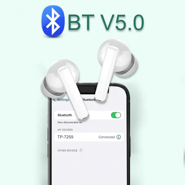 TP_TROOPS_Truly_Wireless_Earbuds_with_28Hr_Playtime,Quad_Mic_with_ENC,Low_Latency,_BT_v5.0_Bluetooth_Headset__(White,_True_Wireless)