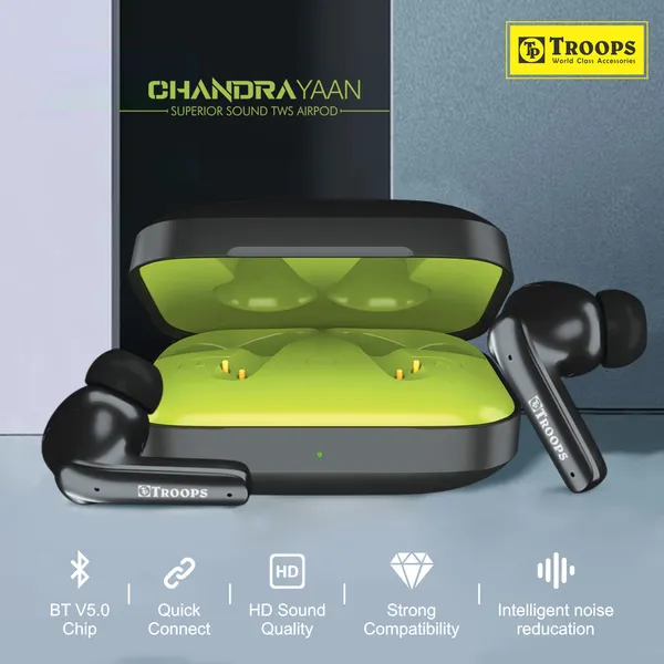 TROOPS_Buds_Truly_Wireless_Earbuds_52H_Playtime,_Quad_Mic_with_ENC,10mm,BTv5.0_Bluetooth_Headset__(Black,_True_Wireless)