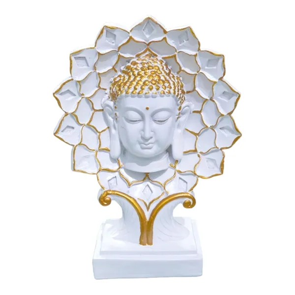 LITTLE_HOMES_Sunface_Buddha_Showpieces_for_Home_Decor,_Anniversary,_Wedding,_Office_Desk_Decorative_&_Gifting_Items_|_Figurines_&_Idols_|_Antique_Art_statue_|_Artifacts_for_home_decor_|_White