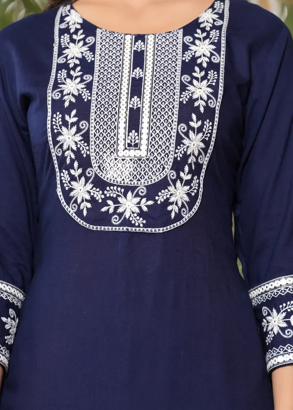 Blue_Viscose_Rayon_Embroidered_Ethnic_Set_For_Women