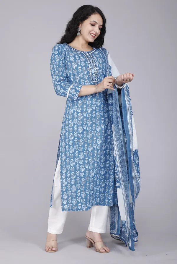 Blue_Viscose_Rayon_Embroidered_Ethnic_Set_For_Women