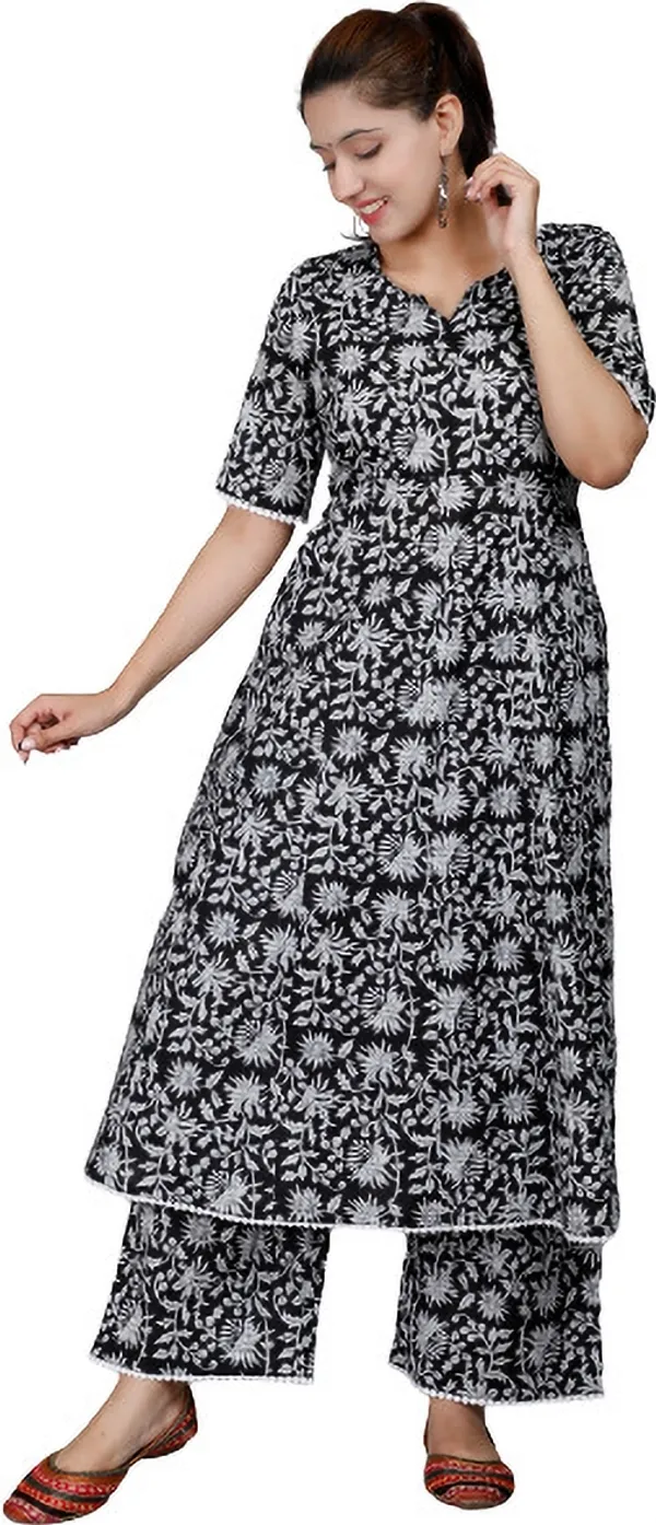 Black_&__&_Grey_Cotton_Rayon_Printed_Ethnic_Set_For_Women