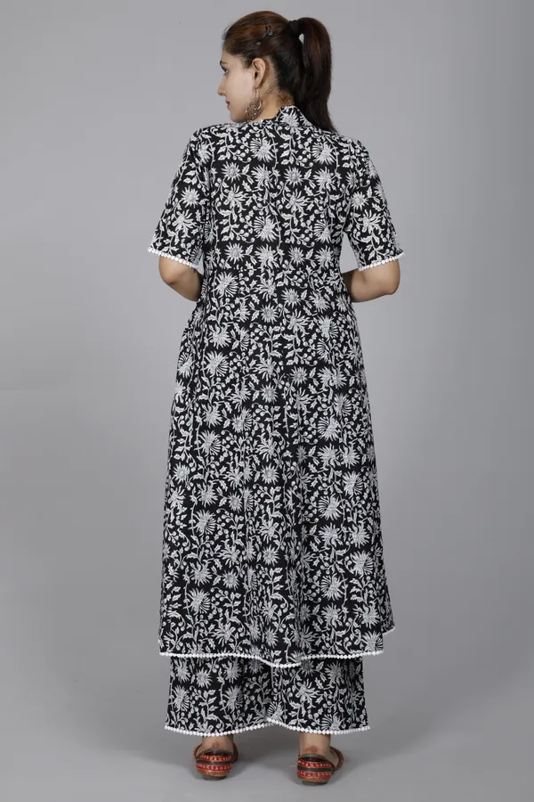Black_&__&_Grey_Cotton_Rayon_Printed_Ethnic_Set_For_Women