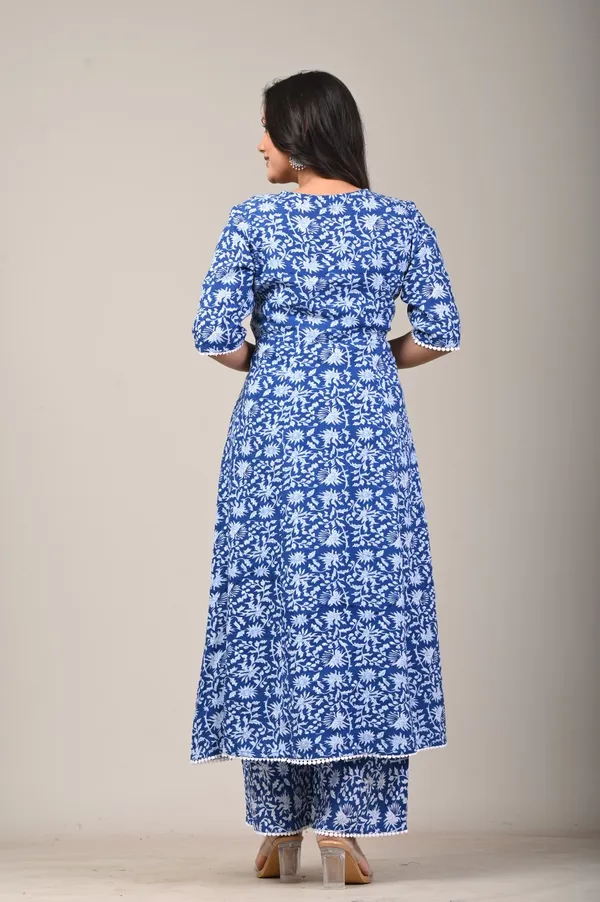Black_Viscose_Rayon_Kalamkari_Kurta_Set_For_Women