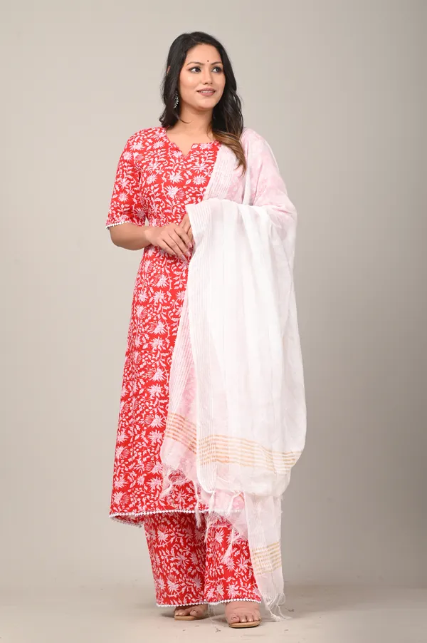Red_Viscose_Rayon_Printed_Ethnic_Set_For_Women