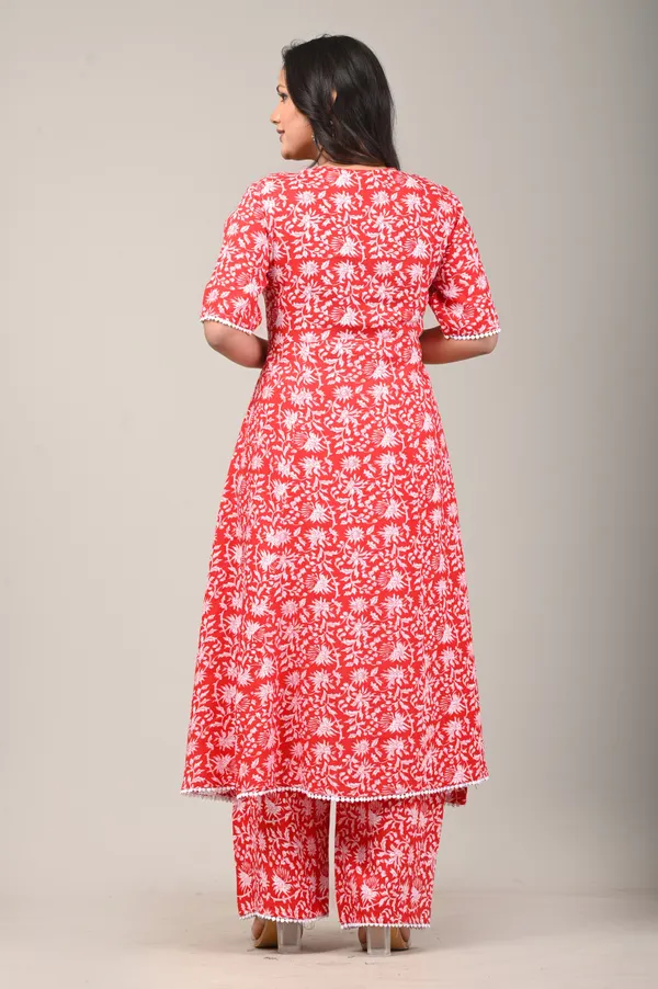 Red_Viscose_Rayon_Printed_Ethnic_Set_For_Women