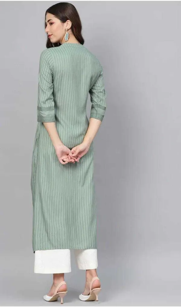 Green_Viscose_Rayon_Printed_Kurta_Set_For_Women