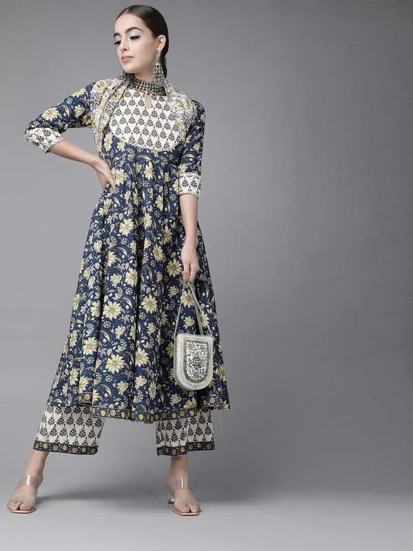 Blue_Cotton_Rayon_Printed_Ethnic_Set_For_Women