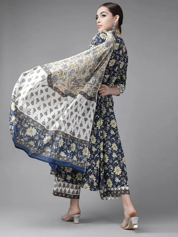Blue_Cotton_Rayon_Printed_Ethnic_Set_For_Women
