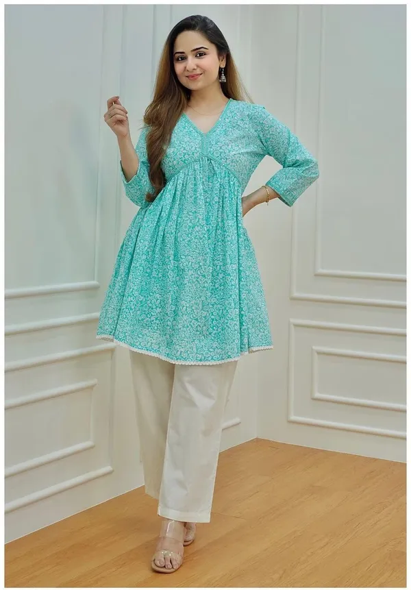 Black_Pure_Cotton_Printed_Ethnic_Set_For_Women