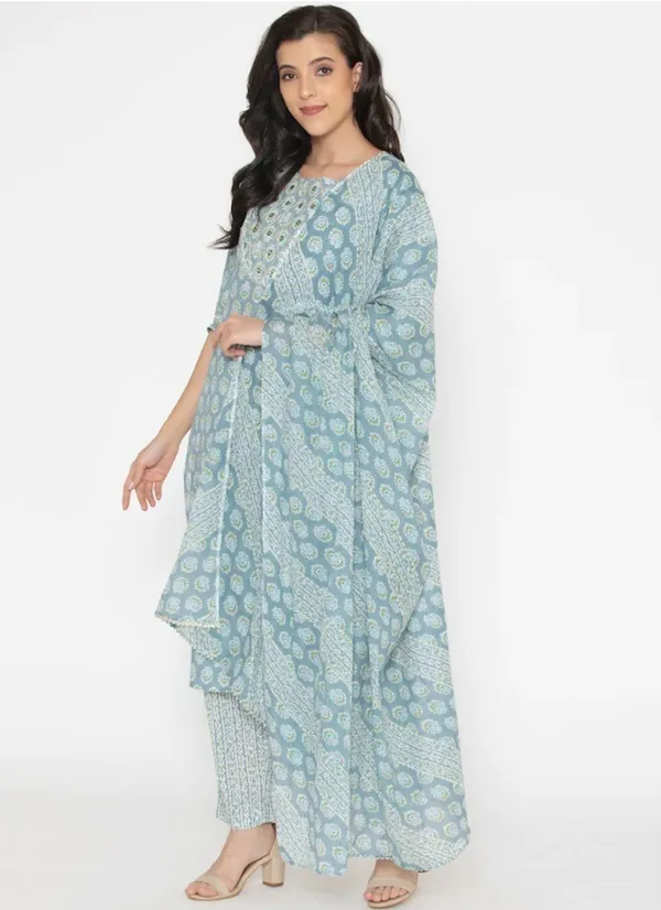 Grey_Pure_Cotton_Printed::Embellished_Ethnic_Set_For_Women