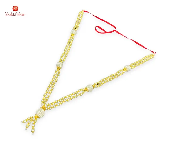 White_Golden_Artificial_Pearl_Moti_Mala_Garland_for_Photo_Frame,_God_Idols_and_Loved_Ones_(Design-1)_(Size:_20_Inch)