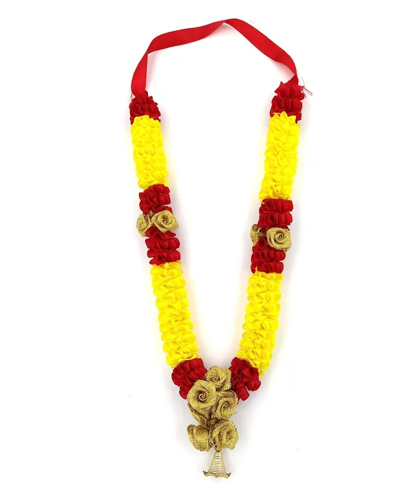 Designer_Artificial_Garland_Puja_Mala_for_Photo_Frames_&_God_|_Ribbon_Handmade_Garland_Artificial_Mala_for_Photo_Frame,_God,_Mandir_and_Temple_-_Pack_of_1__(16_Inch)