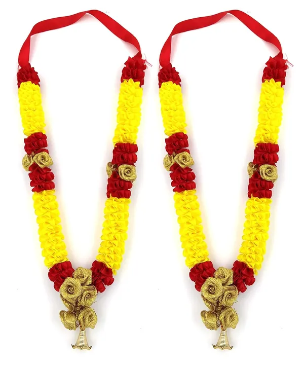Designer_Artificial_Garland_Puja_Mala_for_Photo_Frames_&_God_|_Ribbon_Handmade_Garland_Artificial_Mala_for_Photo_Frame,_God,_Mandir_and_Temple_-_Pack_of_2__(16_Inch)