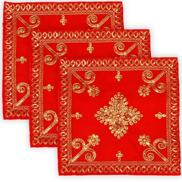 Embroidered_Red_&_Velvet_Cloth_for_Pooja_Mandir/Puja_Aasan_Kapda/Chawki_Altar_Red_Puja_Cloth_for_God_Idol,_Temple_and_Other_Puja_Rituals_-_Pack_of_3__(Size:_15_x_15_Inch)