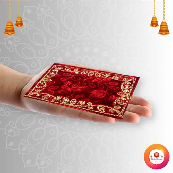 Small_Size_Embroidered_Emboss_Velvet_Pooja_Aasan_Cloth_for_God_Idol_Sitting_|_Puja_Assan_Kapda_for_Home_Mandir_and_Temple_Decoration_-_Pack_of_8__(4_x_6_Inch)