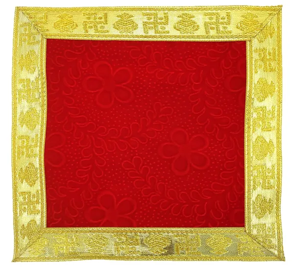 Super_Soft_Emboss_Velvet_Pooja_Aasan_Cloth/Floral_Design_Chowki_Aasan_Kapda_for_God_Idol_Sitting,_Puja_Mandir_and_Temple_-_Pack_of_1__(Size:_10_x_10_Inch)