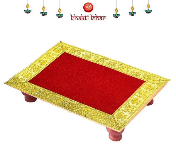 _Floral_Design_Super_Soft_Emboss_Velvet_Pooja_Aasan_Cloth_/_Chowki_Aasan_Kapda_for_God_Idol_Sitting,_Puja_Mandir_and_Temple_(Red,_Maroon,_8_x_10_Inch)_-_Pack_of_2