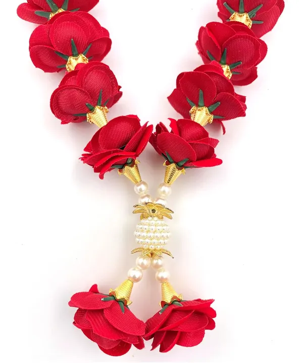 Premium_Range_Of_Pooja_Accessories__(Size:_16_Inch)_Velvet_Rose_Flower_Garland_for_Photo_Frame_and_God_Idol_|_Artificial_Pearl_Moti_Gulab_Mala_Haar