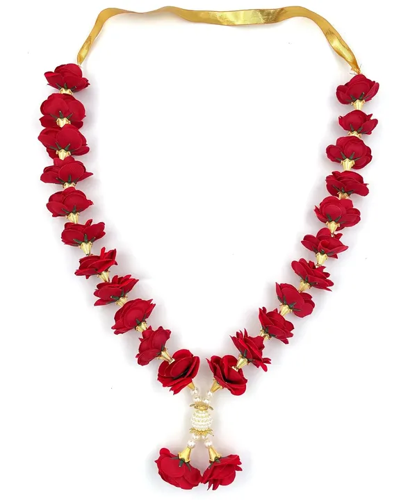 Premium_Range_Of_Pooja_Accessories__(Size:_16_Inch)_Velvet_Rose_Flower_Garland_for_Photo_Frame_and_God_Idol_|_Artificial_Pearl_Moti_Gulab_Mala_Haar