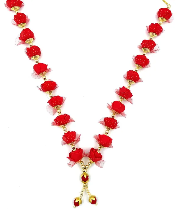 Artificial_Red_Foam_Rose_Flower_Garland_for_Photo_Frame_and_God_Idol/Pearl_Moti_Gulab_Mala_Haar_for_Loved_Ones__(Size:_16_Inch)