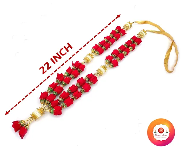 Premium_Range_Of_Pooja_Accessories__(Size:_22_Inch)_Artificial_Double_Layer_Velvet_Rose_Flower_Mala_Garland_for_Photo_Frame