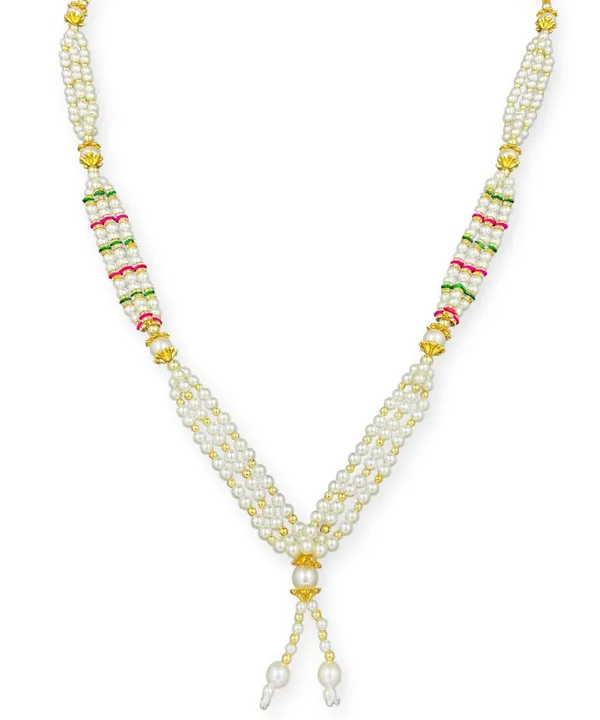 Artificial_Heavy_Triple_Layer_White_Pearl_Moti_Beads_Mala_Garland_for_Photo_Frames,_God_Idols_and_Loved_Ones__(Size:_22_Inch)